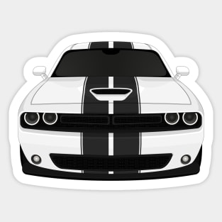 Challenger White + Stripes Sticker